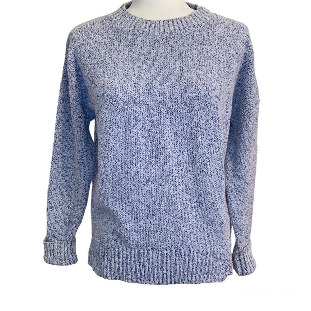 Banana Republic | Marbled blue/white knit sweater Sz S